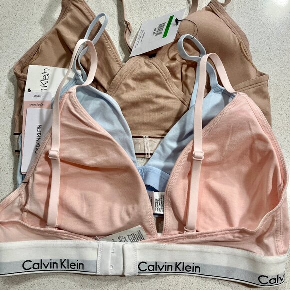 Calvin Klein Large Bralettes 3 Pkg Size Large - Picture 2 of 11